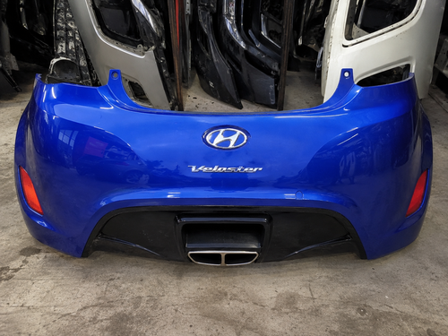 Plastique Pare-chocs arrière Veloster 2016 turbo blue avec sensor (OEM Hyundai)